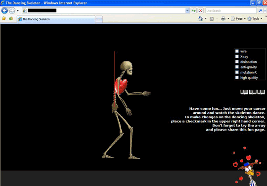 「WORM_ZHELATI.AXD」の配布サイト例　Dancing Skeleton game