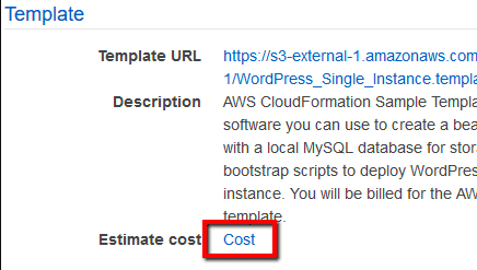estimate cost of your new stack