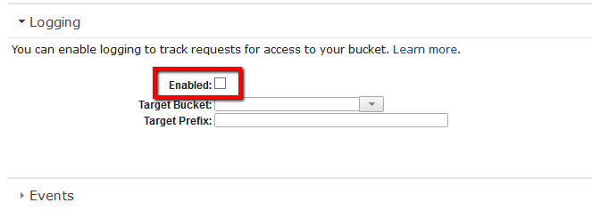 click the Logging tab and check if the Enabled checkbox is selected or not