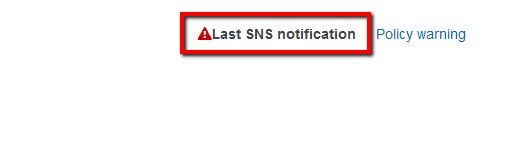 Last SNS notification
