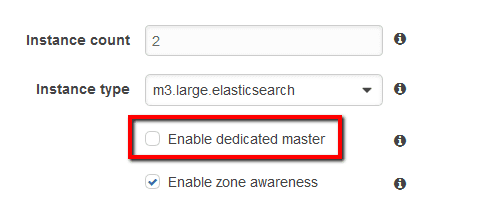 If Enable dedicated master checkbox is unchecked