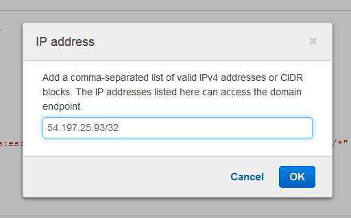 A specific IPv4 address