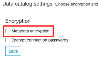 Encryption Metadata encryption