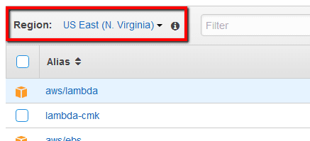 Region Dropdown