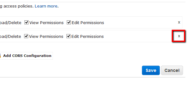 delete the predefined group using the x button next to the permissions settings