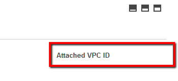 Attached VPC ID