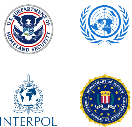 Ícones de órgãos de segurança pública