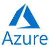 Логотип Azure Blue Script