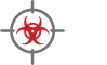 Fadenkreuzsymbol zu Cyberangriffen