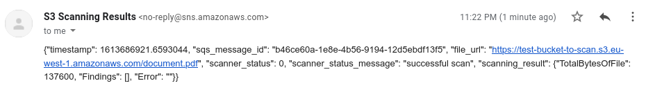 S3 Scanning Results