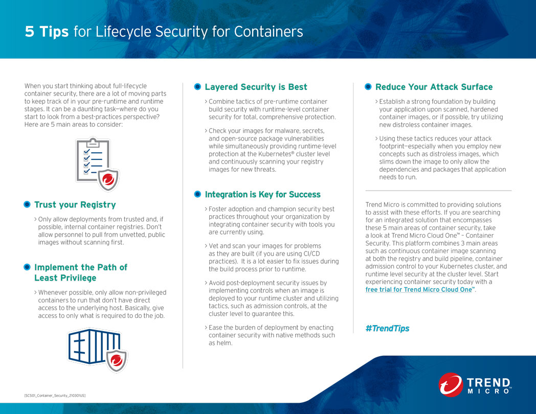 Container Security Infographic