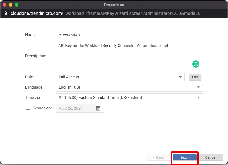 configure your aws account 4