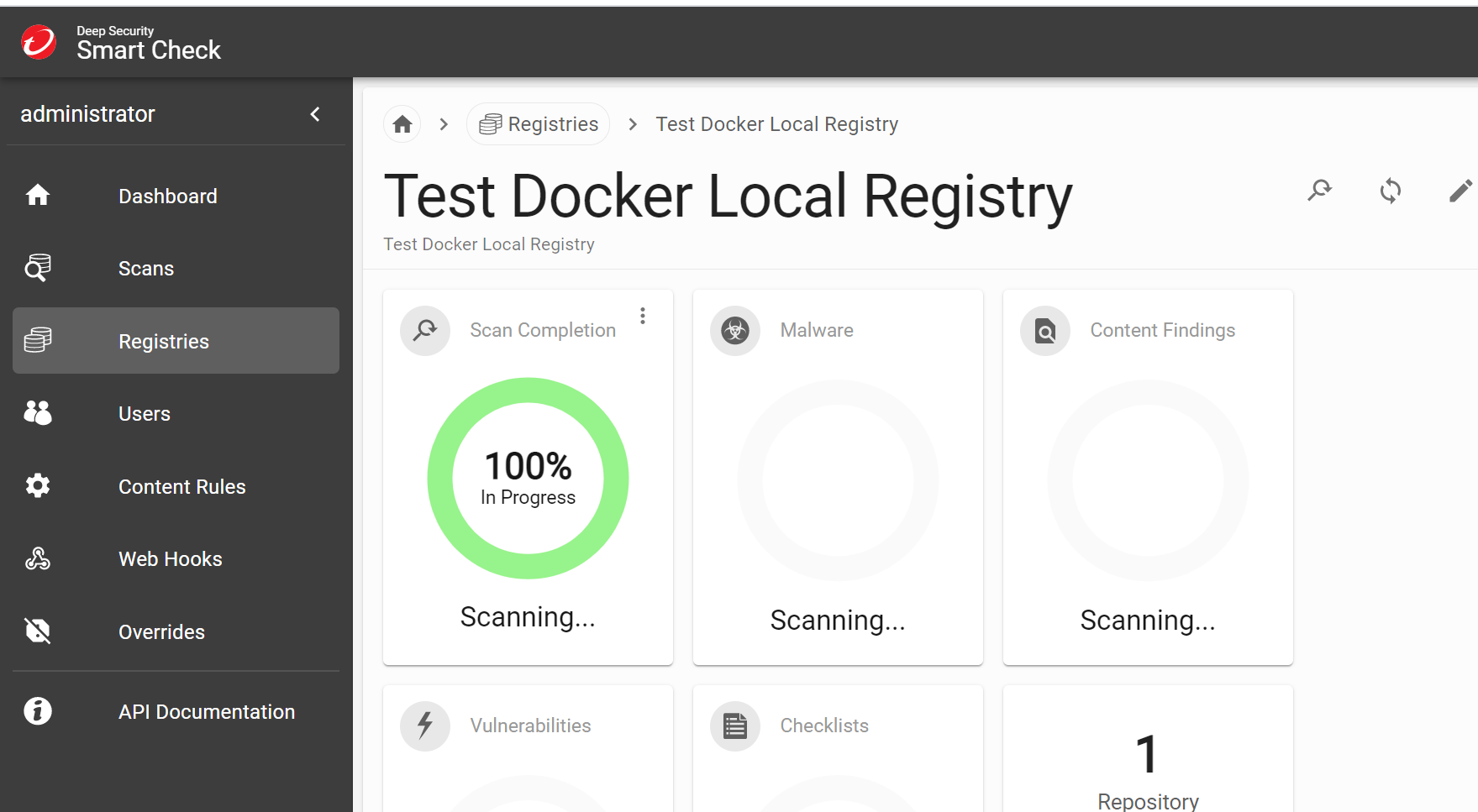 test docker local registry