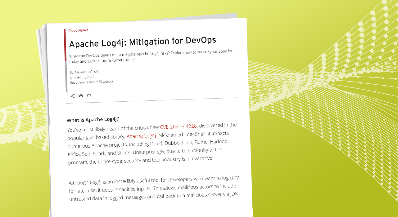 Apache Log4j: Mitigation for DevOps