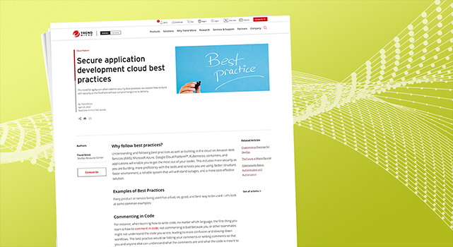 Secure application development for the cloud best practices