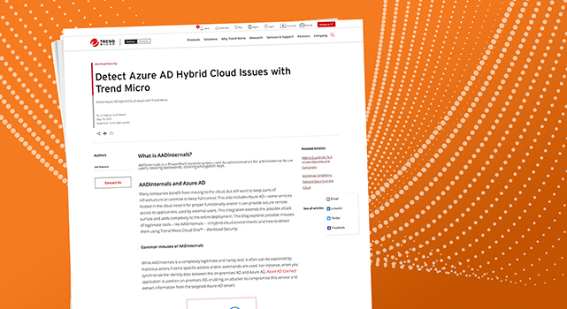 Detect Azure AD Hybrid Cloud Vulnerabilities