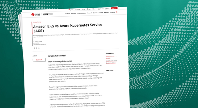 Amazon Elastic Kubernetes (EKS) vs Azure Kubernetes Service (AKS)