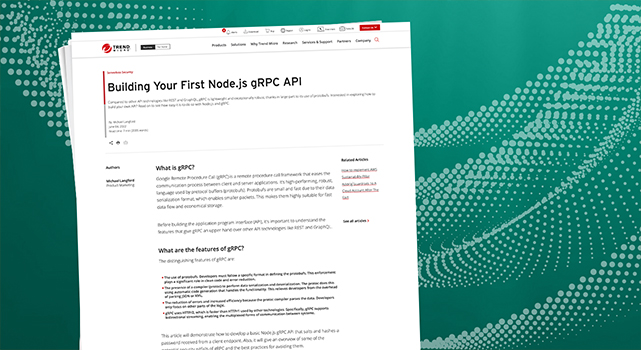 How to Build Your First Node.js gRPC API