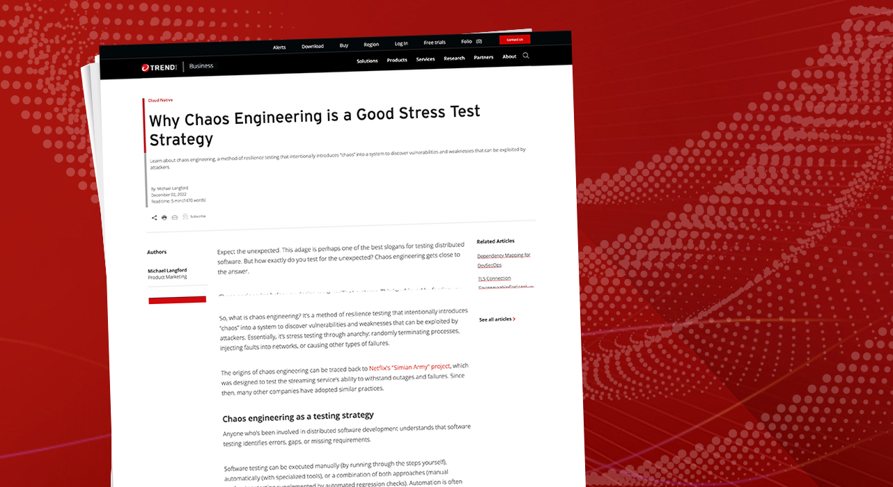 Why Chaos Engineering is a Good Stress Test Strategy