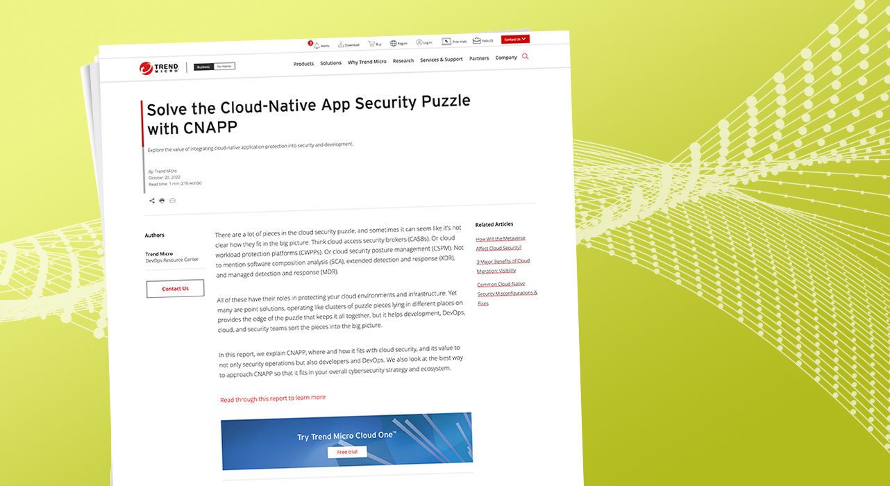 Solve the Cloud-Native App Security Puzzle with CNAPP