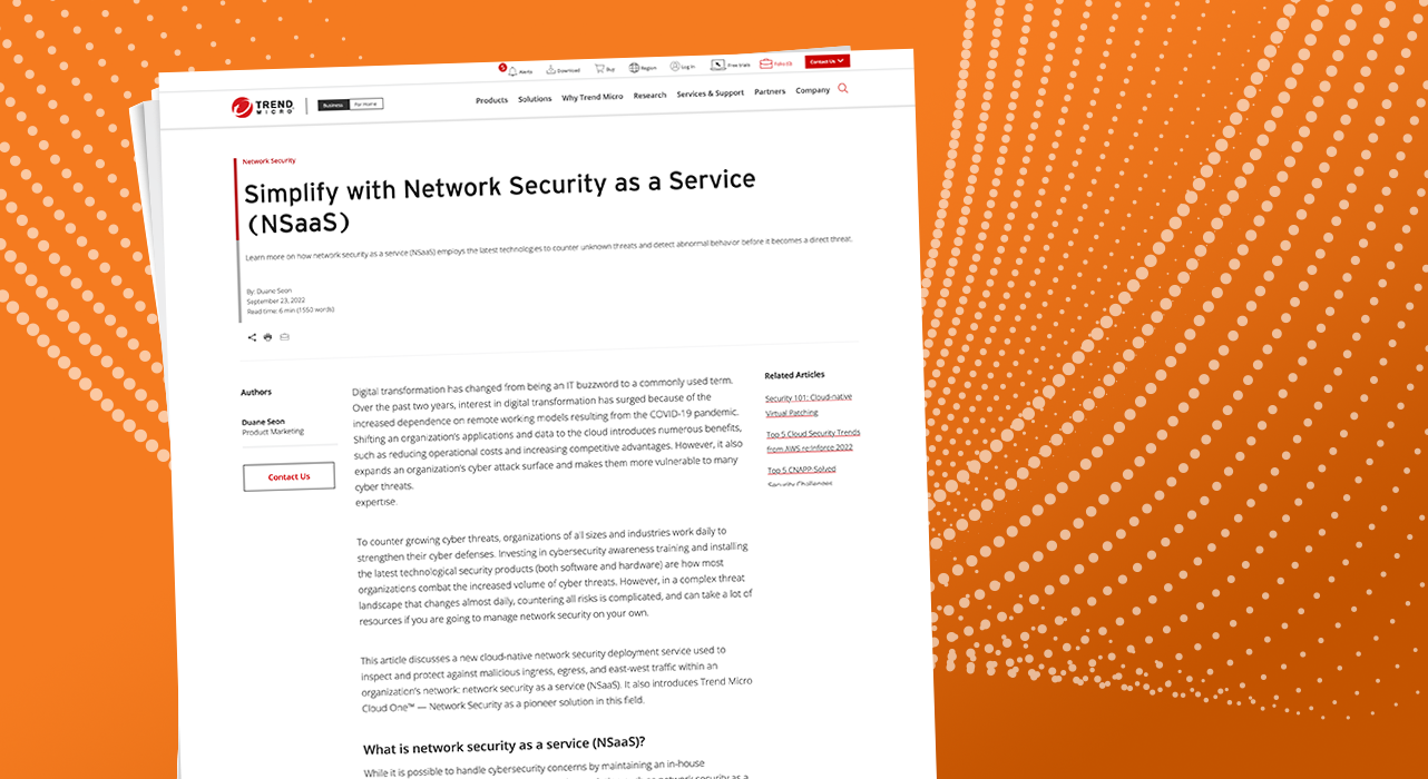 Simplify with Network Security as a Service (NSaaS)