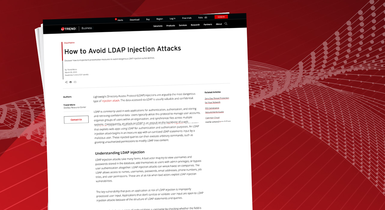 How to Avoid LDAP Injection Attacks How to Avoid LDAP Injection Attacks