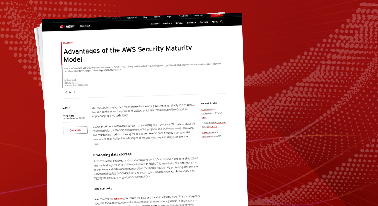 Advantages of the AWS Security Maturity Model
