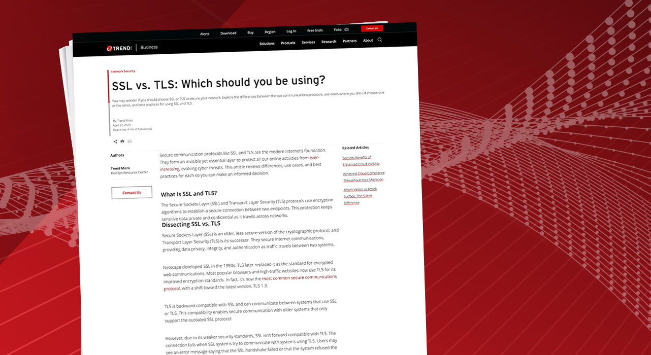SSL vs TLS: Which Should You Be Using? SSL vs TLS: Which Should You Be Using?
