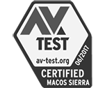 Certificado por AV-Test para macOS en 2017