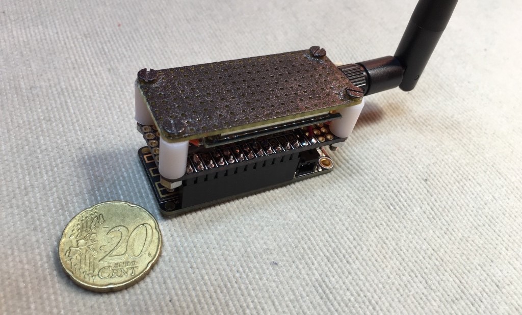 Figure 1. Our first RFQuack RF-hacking hardware device prototype