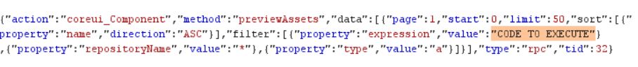 Figure 1. Snippet of previewAssets JSON request