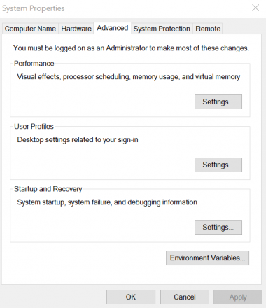 System properties