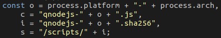 Using process.platform and process.arch to determine the payload to download