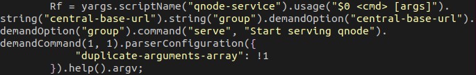 “QNodeService” used internally in the code