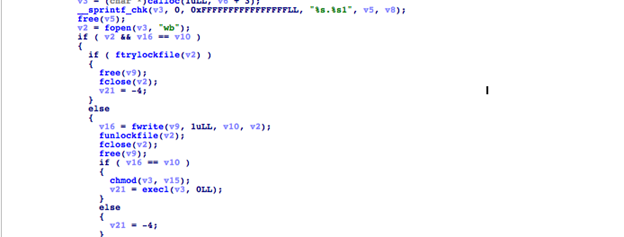 Code snippets showing the calling of unpack_trailer