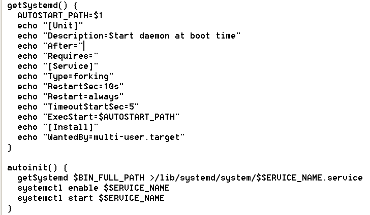 Setting up the persistence function