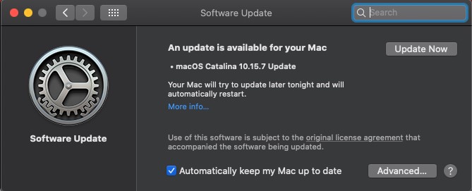 MacOS Software Update