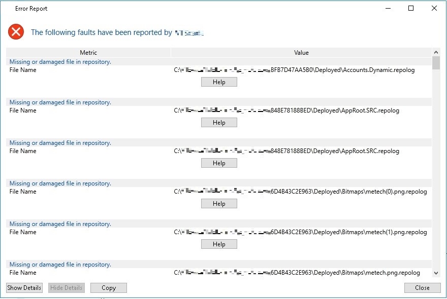 Figure 3. Errors that an HMI could experience due to ransomware