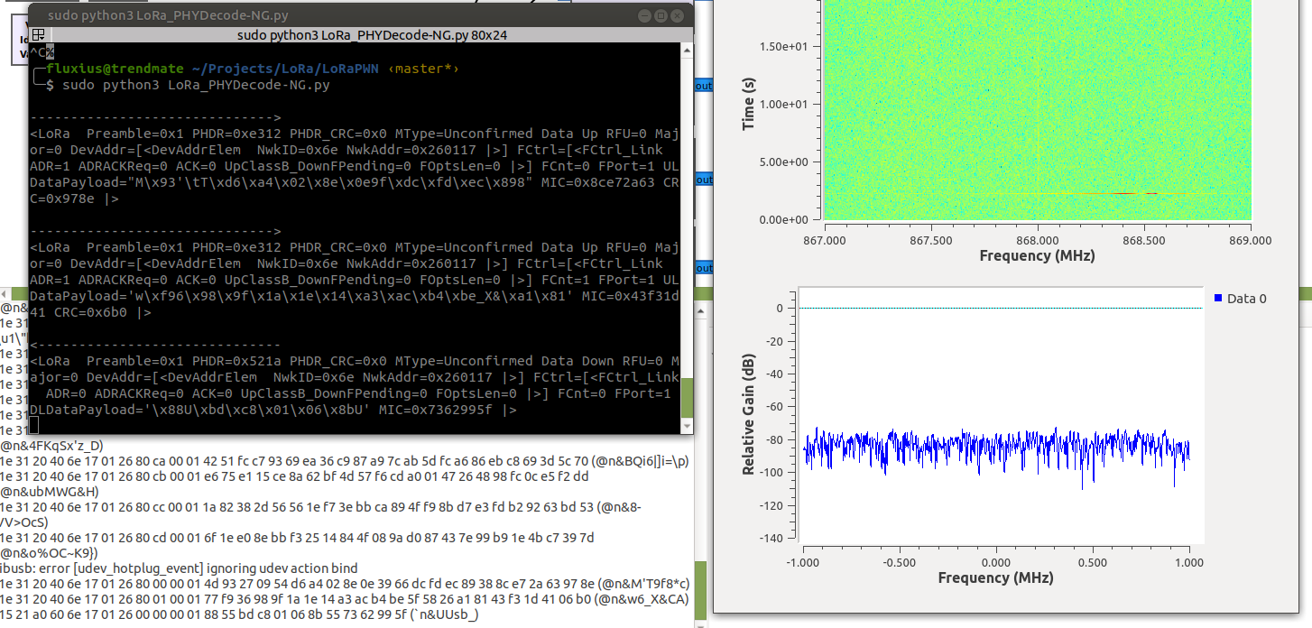 Figure 1. Our LoRaPWN tool in action