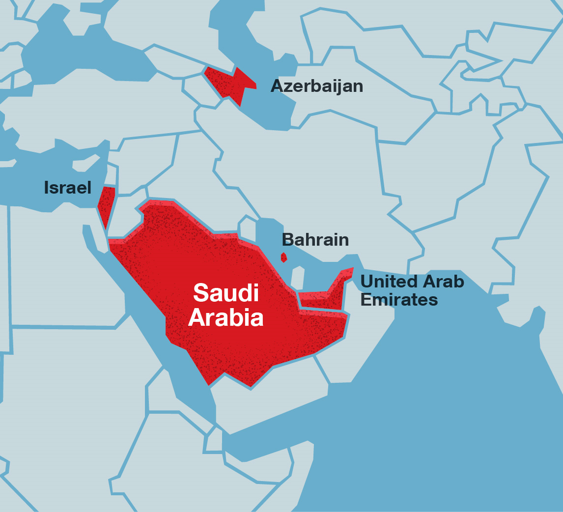 Figure 9. Affected countries