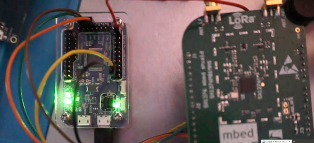 Figure 1. Reading registers of a LoRa transceiver via SPI