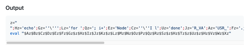 Figure 11. node-bash-obfuscate sample output