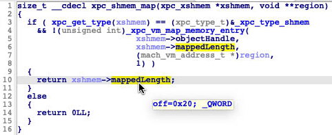 Figure 4. MappedLength can be patched to a small value at the field offset 0x20