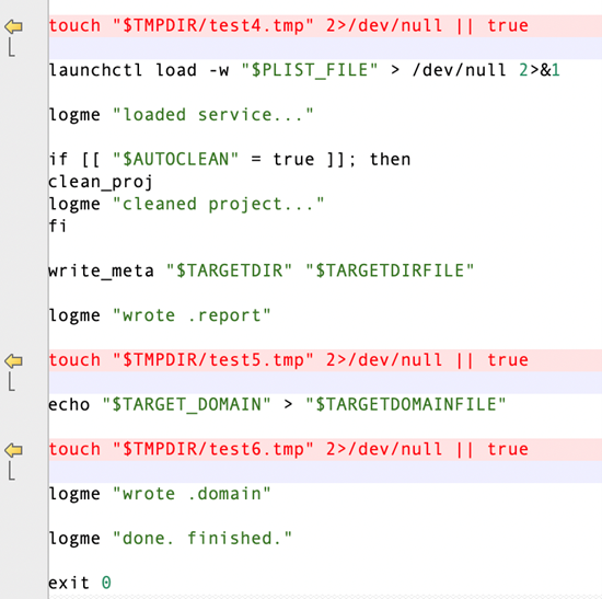 Figure 14. Temp files are created for debugging