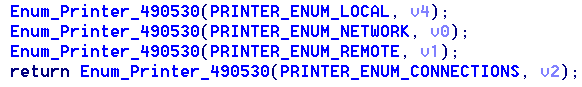 Figure 6. Enumerating printers 