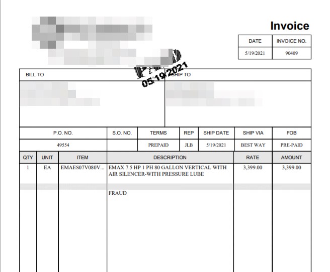 Figure 2. Screenshot of the PDF document sent to the targeted victim